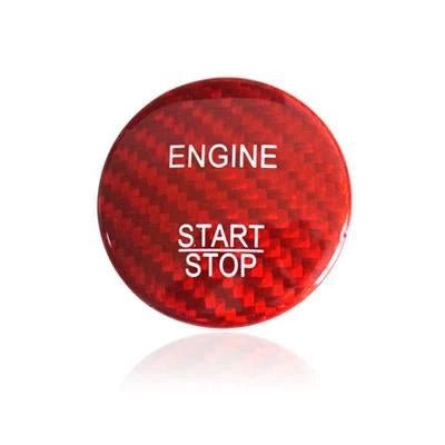 Mercedes Benz Carbon Fiber Engine Start Button Cover - FSPE