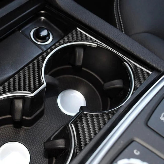 Mercedes Benz GLS (2016-2018) GLE (2015-2017) GL (2013-2015) ML Carbon Fiber Cup Holder Trim - FSPE
