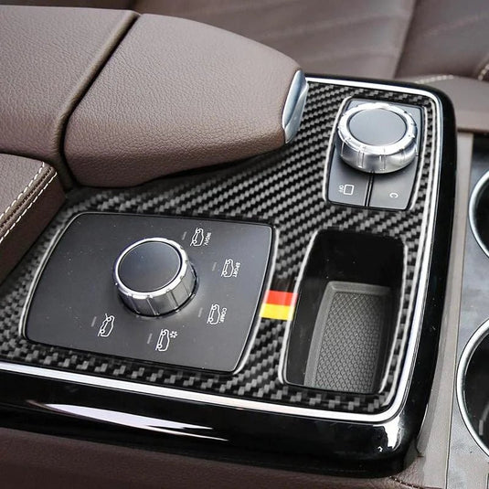 Mercedes Benz M Class GLE GLS Carbon Fiber Armrest Control Panel - FSPE