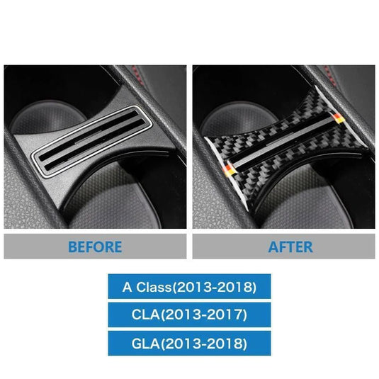 Mercedes Benz "W169 W117 W156 A Class CLA GLA" Carbon Fiber Cup Holder Trim - FSPE