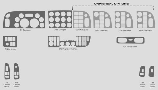 Peterbilt 389 (2016-2020) Carbon Fiber Full Set Trim - FSPE