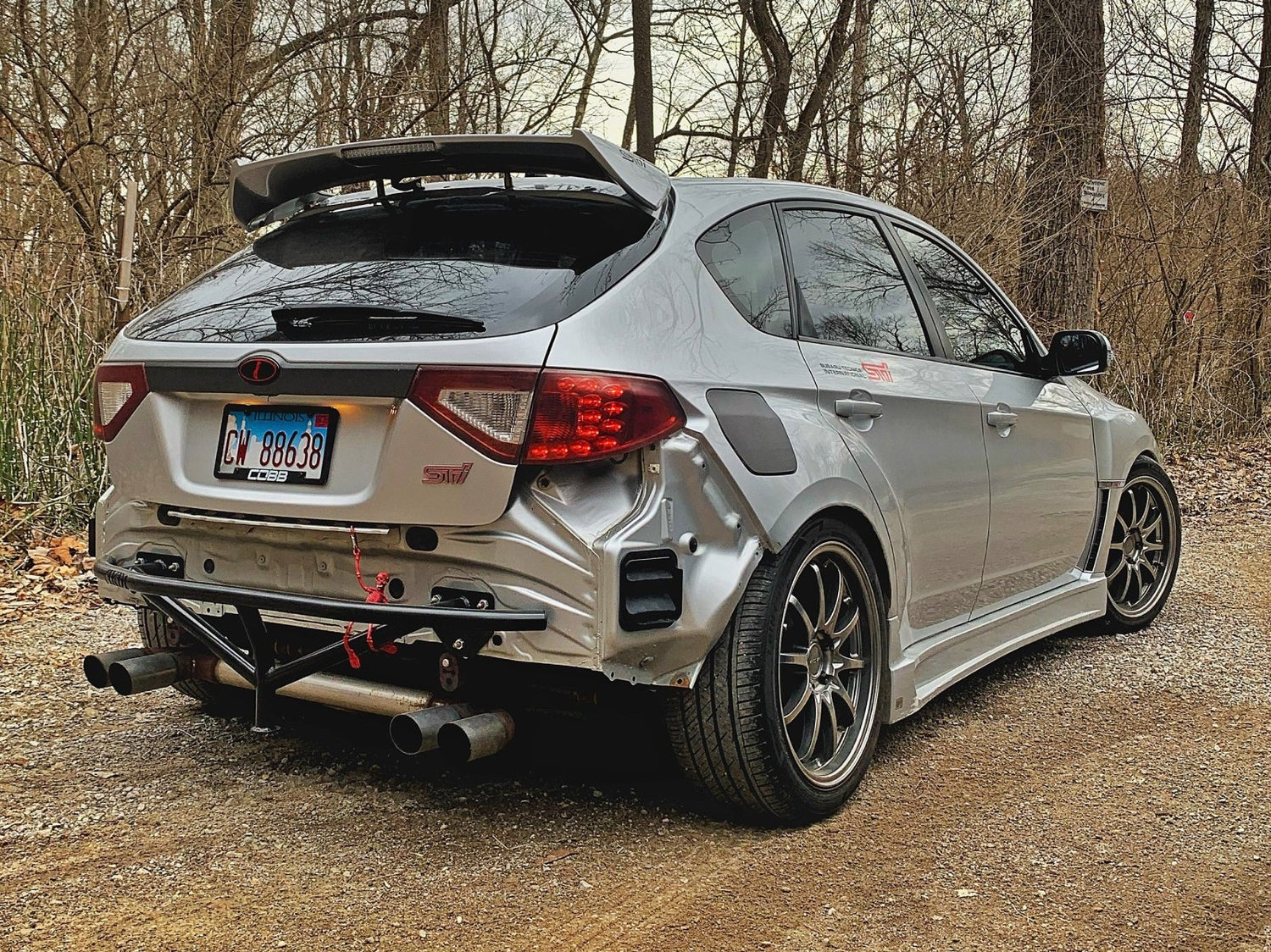 Rear Bash Bar V1 for 2008-2014 Subaru STI Hatchback | FSPE