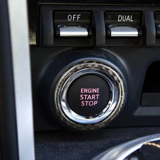 Subaru BRZ (2013-2016) Carbon Fiber Engine Start/Stop Push Button Trim Ring - FSPE