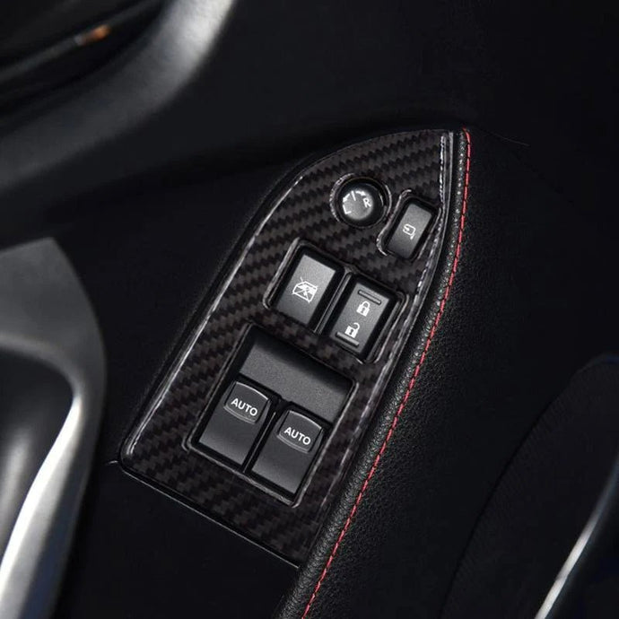 Subaru BRZ (2013-2016) Carbon Fiber Window Control Trim - FSPE