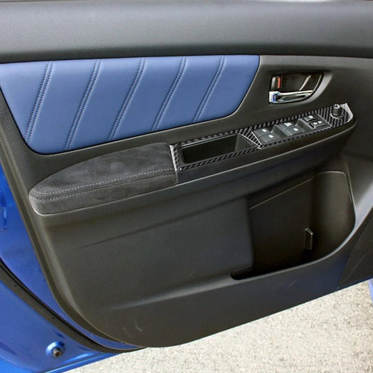 Subaru WRX (2015-2016) Carbon Fiber Front & Rear Door Trims - FSPE