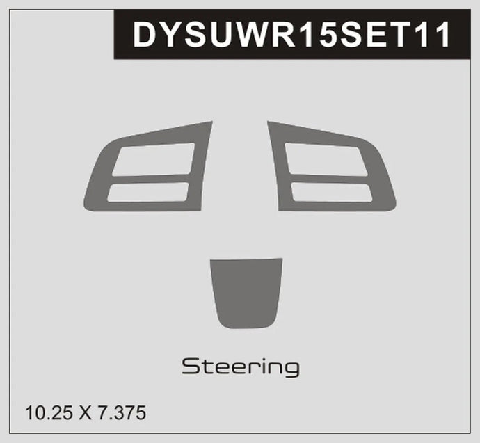 Subaru WRX (2015) Carbon Fiber Steering Wheel Trim - FSPE