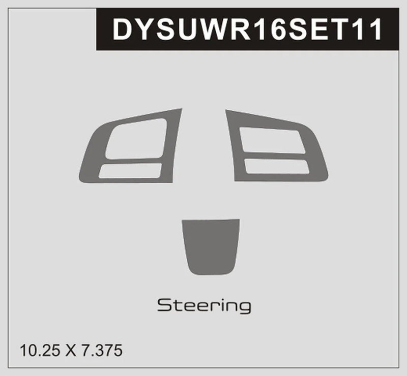 Load image into Gallery viewer, Subaru WRX (2016-2021) Carbon Fiber Steering Wheel Trim - FSPE
