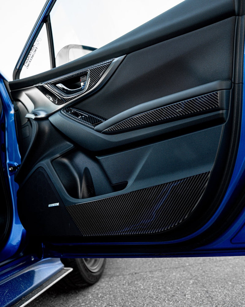 Load image into Gallery viewer, Subaru WRX (2022-2023) Carbon Fiber Door Kick Panels - FSPE
