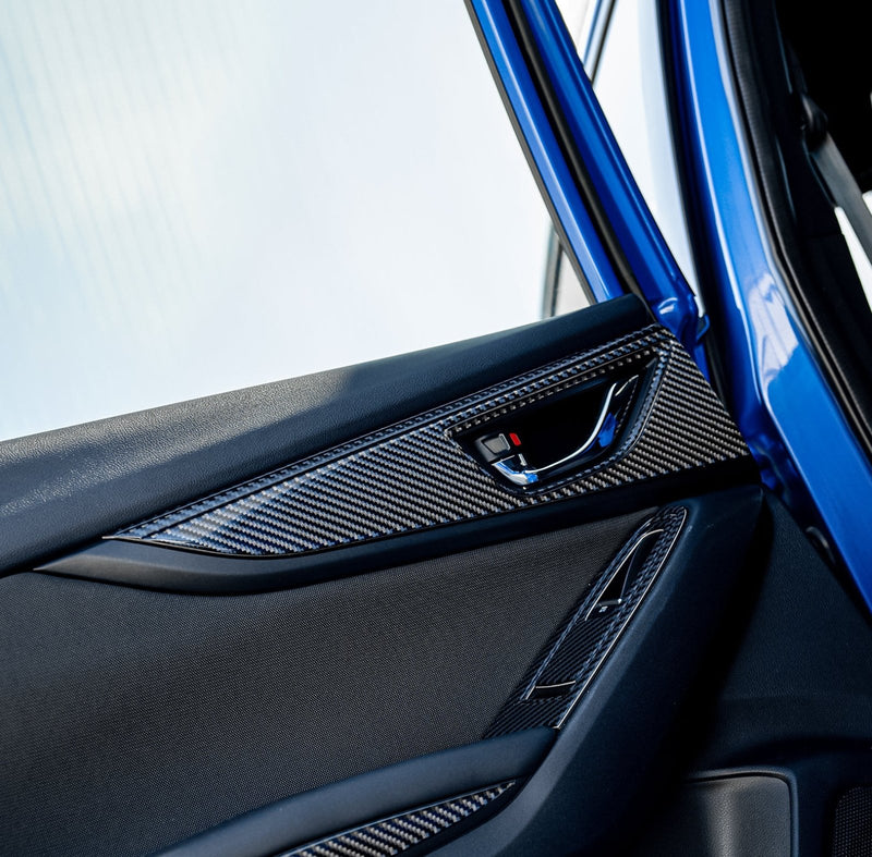 Load image into Gallery viewer, Subaru WRX (2022-2023) Carbon Fiber Door Pull Panels - FSPE
