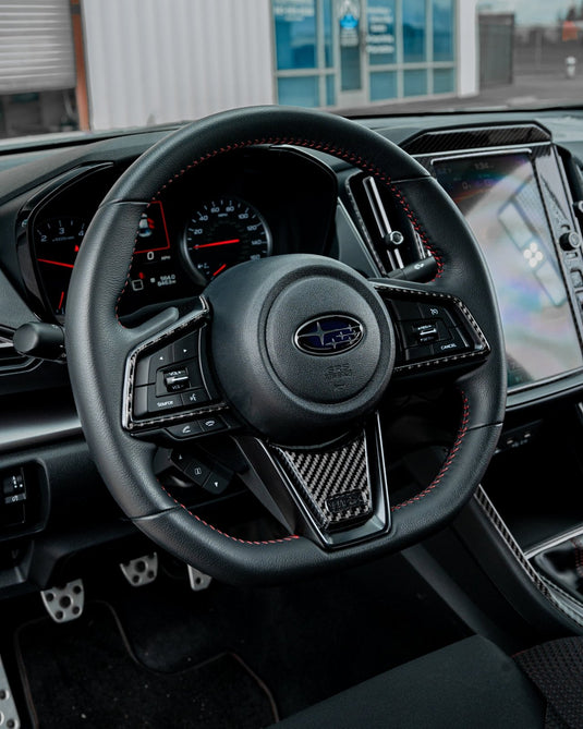 Subaru WRX (2022-2023) Carbon Fiber Steering Wheel Trim - FSPE