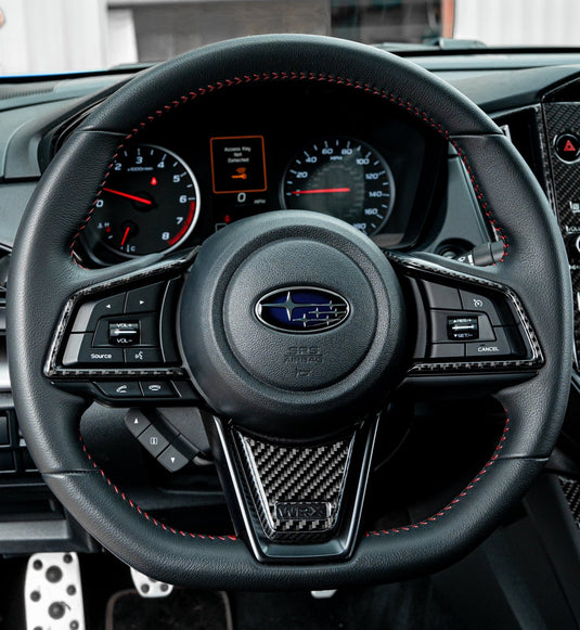 Subaru WRX (2022-2023) Carbon Fiber Steering Wheel Trim - FSPE