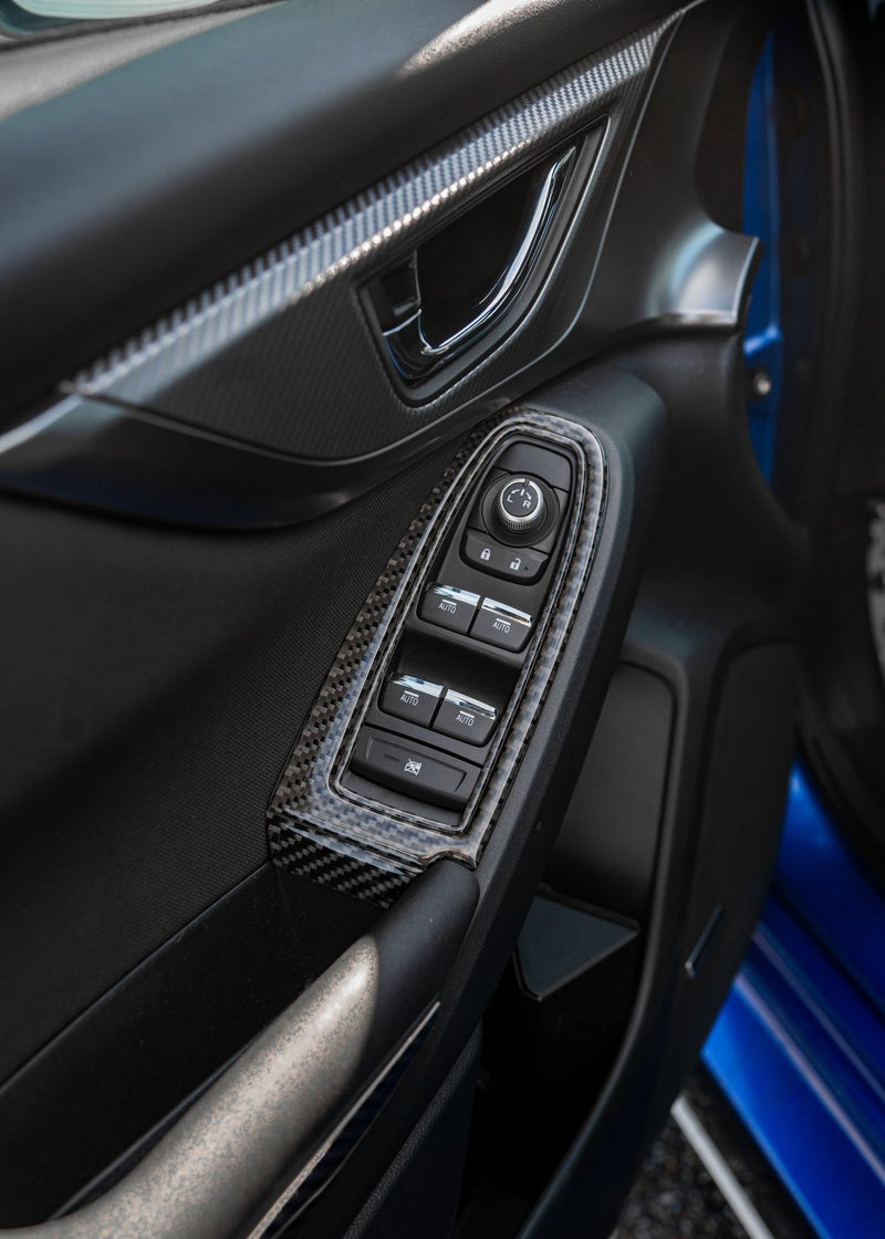 Load image into Gallery viewer, Subaru WRX (2022-2023) Carbon Fiber Window Control Trims - FSPE
