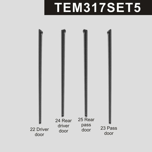 Tesla Model 3 (2017-2022) Carbon Fiber Door Trims - FSPE