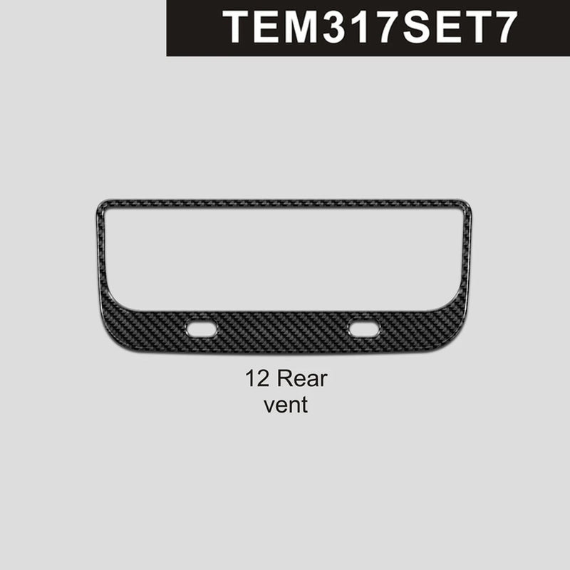 Load image into Gallery viewer, Tesla Model 3 (2017-2022) Carbon Fiber Rear Vent Trim - FSPE
