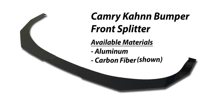 Load image into Gallery viewer, Toyota Camry (2018-2022) Front Splitter FOR KAHNN FRONT BUMPER - FSPE
