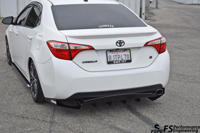 Toyota Corolla 2014-2018 (Gen 11) Chassis Mounted Rear Diffuser V2 - FSPE