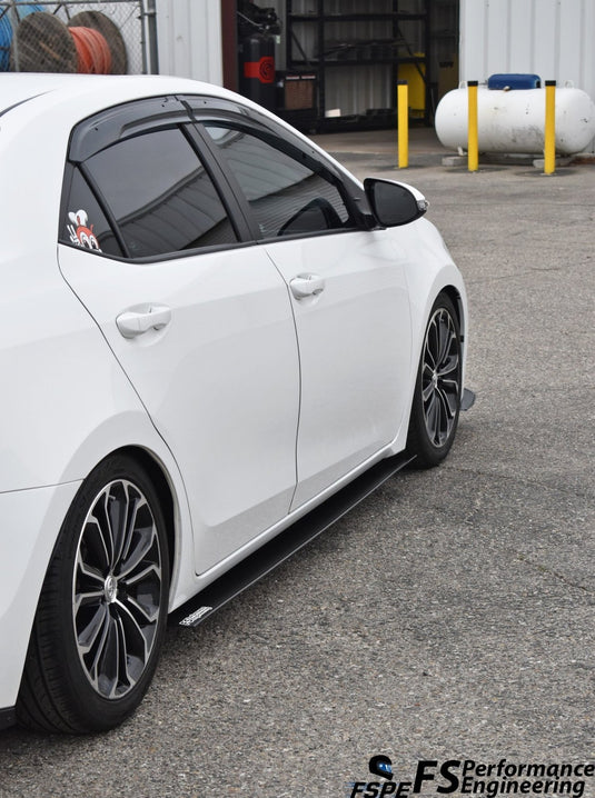 Toyota Corolla 2014-2018 (Gen 11) Chassis Mounted Side Skirt Extensions - FSPE