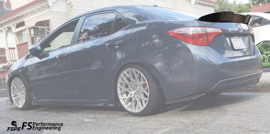Unpainted Primed Custom Pedestal Spoiler For Toyota Corolla 4-Door 2014-2019