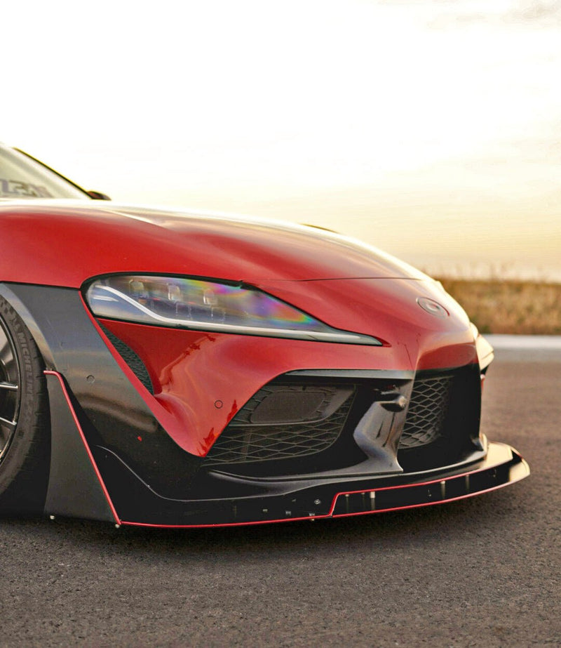 Load image into Gallery viewer, Toyota Supra (A90/A91) CHASSIS MOUNTED Front Splitter (2020-2022) V3 - FSPE
