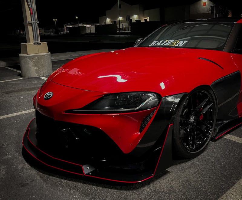 Load image into Gallery viewer, Toyota Supra (A90/A91) CHASSIS MOUNTED Front Splitter (2020-2022) V3 - FSPE
