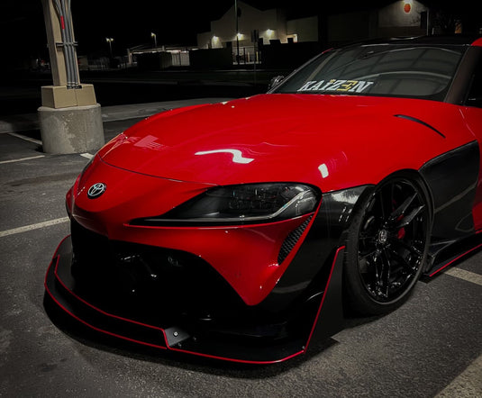 Toyota Supra (A90/A91) CHASSIS MOUNTED Front Splitter (2020-2022) V3 - FSPE