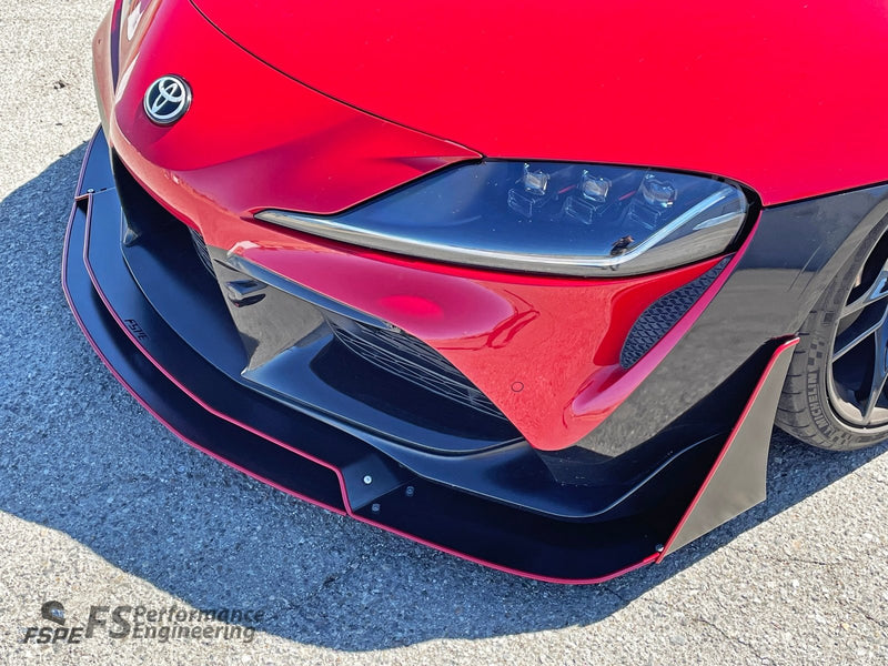 Load image into Gallery viewer, Toyota Supra (A90/A91) CHASSIS MOUNTED Front Splitter (2020-2022) V3 - FSPE
