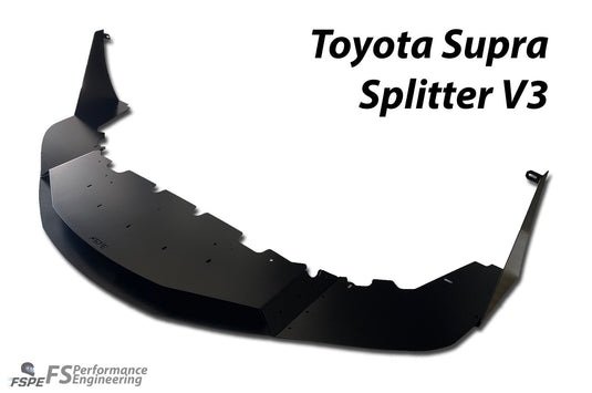 Toyota Supra (A90/A91) CHASSIS MOUNTED Front Splitter (2020-2022) V3 - FSPE