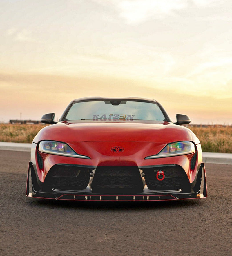 Load image into Gallery viewer, Toyota Supra (A90/A91) CHASSIS MOUNTED Front Splitter (2020-2022) V3 - FSPE
