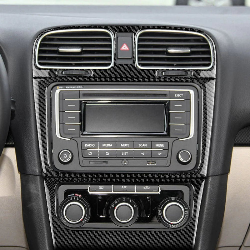 Load image into Gallery viewer, Volkswagen Golf MK6 (2008-2013) Carbon Fiber Central Control Panel Trim - FSPE
