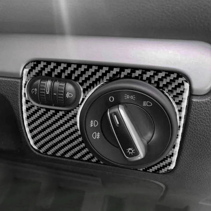 Load image into Gallery viewer, Volkswagen Golf MK6 (2008-2013) Carbon Fiber Headlight Switch Trim - FSPE
