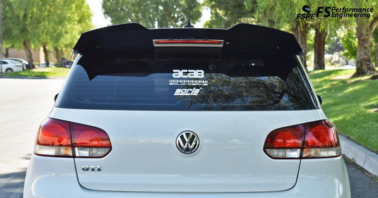 Volkswagen MK6 (2010-2014) Golf GTI / R Rear Spoiler Extension V1 & V2 - FSPE
