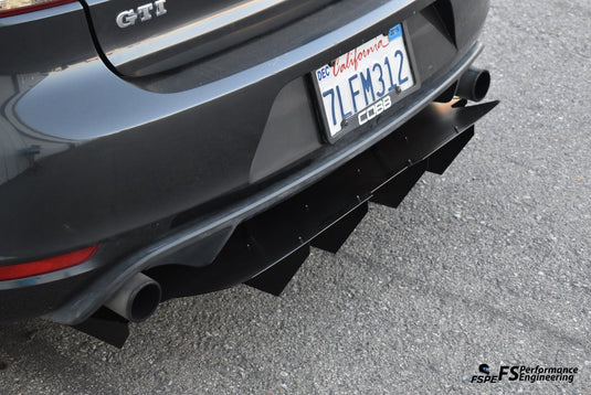 Volkswagen MK6 (2010-2014) Golf GTI Rear Diffuser V2 - FSPE