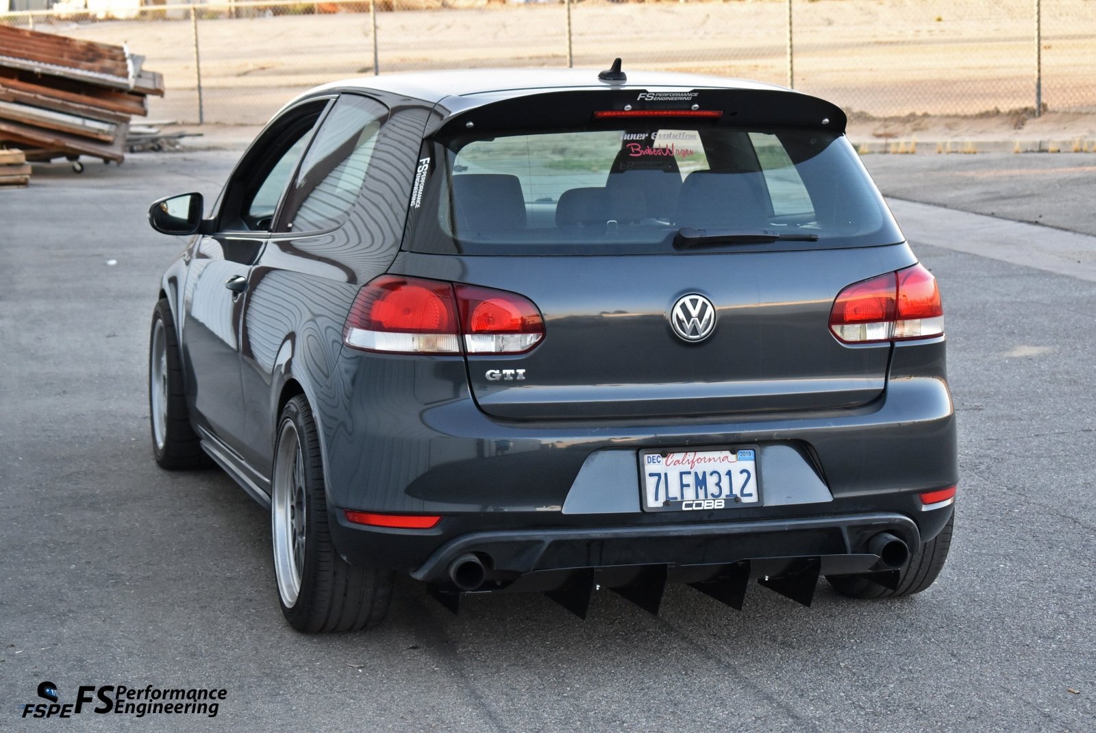 Volkswagen MK6 (2010-2014) Golf GTI Rear Diffuser V2 – FSPE