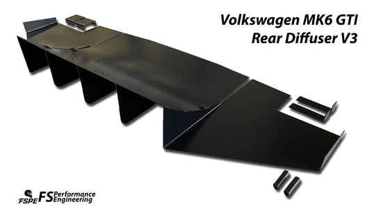 Volkswagen MK6 (2010-2014) Golf GTI Rear Diffuser V3 - FSPE