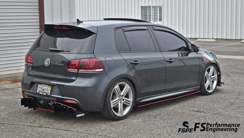 Load image into Gallery viewer, Volkswagen MK6 Golf R (2012-13) Rear Diffuser V1 - FSPE
