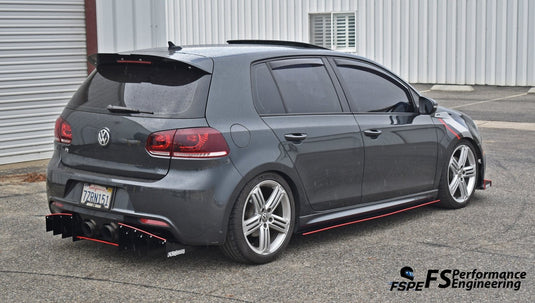 Volkswagen MK6 Golf R (2012-13) Rear Diffuser V1 - FSPE