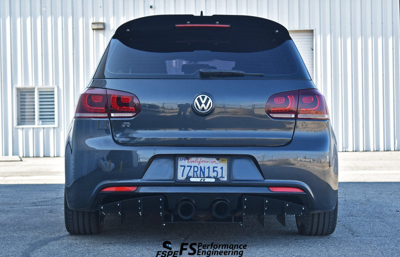 Load image into Gallery viewer, Volkswagen MK6 Golf R (2012-13) Rear Diffuser V1 - FSPE
