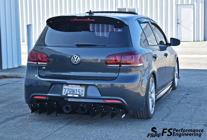 Load image into Gallery viewer, Volkswagen MK6 Golf R (2012-13) Rear Diffuser V1 - FSPE
