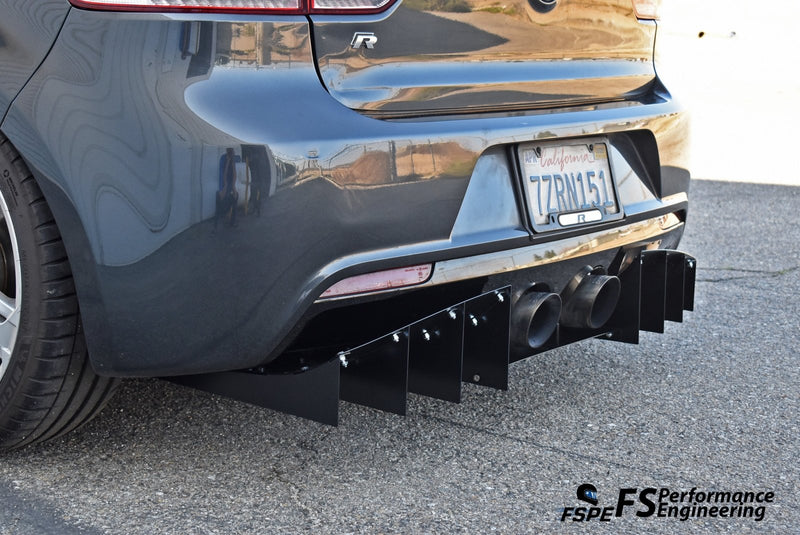 Load image into Gallery viewer, Volkswagen MK6 Golf R (2012-13) Rear Diffuser V1 - FSPE
