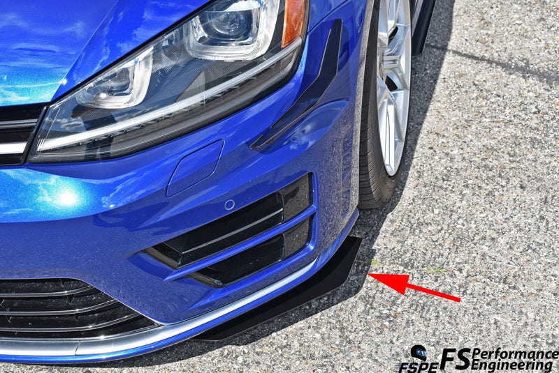 Load image into Gallery viewer, Volkswagen MK7 (2015-2017) Golf R Front Spats &quot;Catfish&quot; - FSPE
